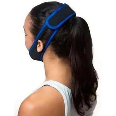 Imagem de Cinta Anti Ronco Ajustável e Confortável – Faixa de Queixo para Dormir Melhor, Reduz Ronco ao Manter a Boca Fechada | Tecido Respirável Unissex