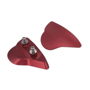 Imagem de Generic 2 peças Mirror Block Off Placas Acessórios de motocicleta estável Substituição resistente Covernath, Vermelho