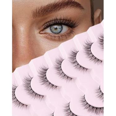 Imagem de Cílios postiços Onlyall Natural Lashes Wispy Look 7 pares D1