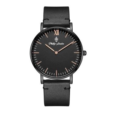 Imagem de Relógio Masculino Greenwich Leather All Black 40mm