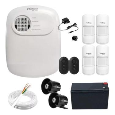 Imagem de Kit Alarme Com Fio Intelbras ANM 24 NET com 4 Sensores Pet, Sirene Dup