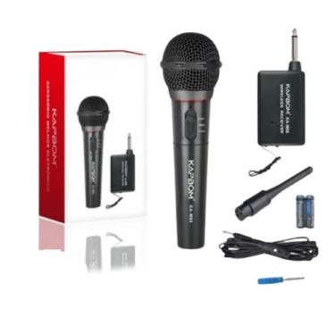 Imagem de Microfone Sem Fio Profissional Para Caixa De Som Completo - KapBom