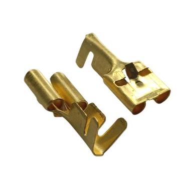 Imagem de 300 Terminal Encaixe Femea 6,3 mm com trava Latão Resistente - NTV SOM
