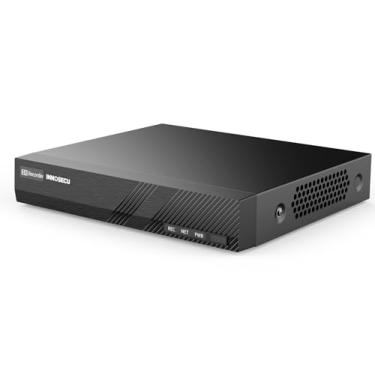 Imagem de INNOSECU Gravador de vídeo em rede de 8 canais, 4K NVR, funciona com câmeras IP de 8 MP/5 MP/4 MP/3 MP, detecção humana/veículo, gravação 7/24, 1-SATA até 8 TB (HDD não incluído), (portas PoE
