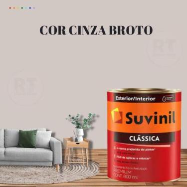 Imagem de Tinta Para Parede Cinza Suvinil Clássica 800ml Premium, Cinza Broto