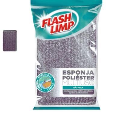 Imagem de Esponja de Limpeza Multiuso Poliester Não Risca Vidro Cristais - Arts