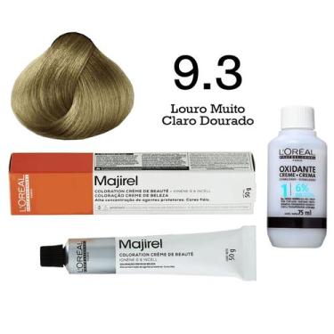 Imagem de Coloração Majirel 9.3 Louro Muito Claro Dourado + Emulsão Oxi 20 Vol. 