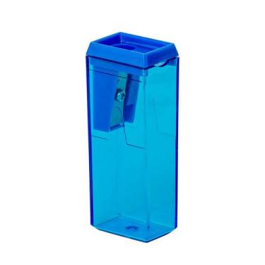 Imagem de Apontador Retangular BRW com Depósito Neon, Azul