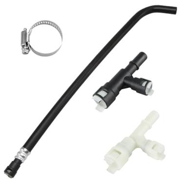 Imagem de KPALAG Conector em T de entrada do aquecedor HVAC com mangueira Kit de junta de tubo de água de resfriamento de três vias compatível com Cadillac Escalade Chevrolet Silverado GMC Substituto # 15055343