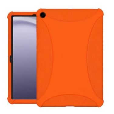 Imagem de Capa de silicone resistente à prova de choque AMZER para Samsung Galaxy Tab S9+ (12,5 polegadas) - Laranja
