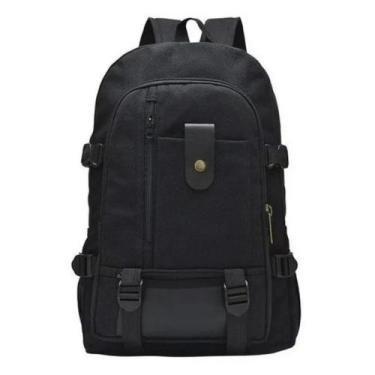 Imagem de Mochila de Lona com espaço para notebook - Kingleen, Preto