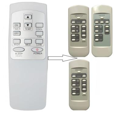 Imagem de Controle remoto de substituição compatível com GE Window Air Conditioner Controle Remoto Modelo CRMC-A778JBEZ CRMC-A620JBEZ CRMC-A769JBEZ