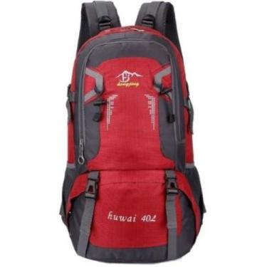 Imagem de Mochila de acampamento ao ar livre impermeável 60L de nylon unissex - 