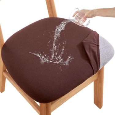 Imagem de Capas de assento para cadeiras de jantar CRFATOP, conjunto impermeável