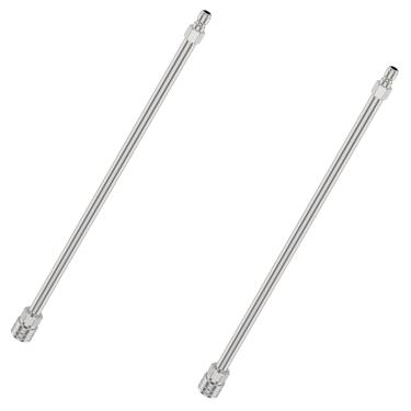 Imagem de Tcwhniev 2 peças de varinha de extensão de lavadora de pressão, lança de lavadora de pressão de aço inoxidável de 40 cm com haste de extensão de lavagem de carro de conexão rápida de 1/10.2 cm 4000PSI