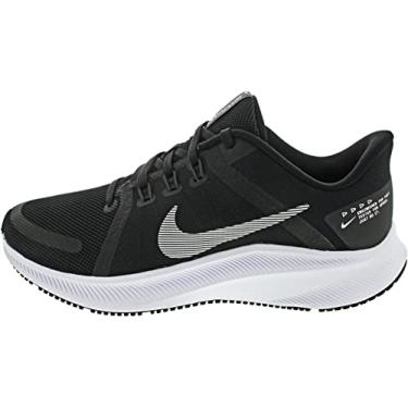 Imagem de NIKE Tênis de corrida masculino Quest 4, tamanho 40, Preto, branco, cinza fumê, 8 UK