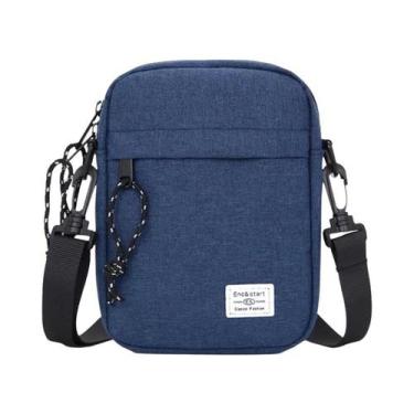 Imagem de Bolsa De Ombro Casual Masculina Em Tecido Oxford Pequena Bolsa Quadrad