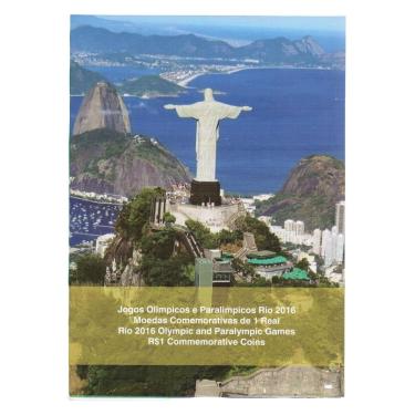 Imagem de Álbum Para 16 Moedas Olímpicas Rio 2016 Com Acrílico