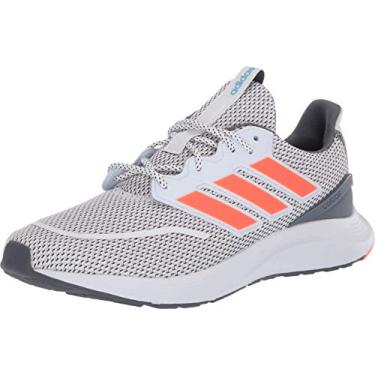 Imagem de adidas Energyfalcon Adiwear Tênis de corrida masculino, Ftwr Branco/Vermelho Solar/Onix, 7.5
