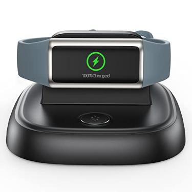 Imagem de LVFAN Para carregador Fitbit Charge 6/Charge 5/Luxe, acessórios de substituição de cabo de carregamento com botão de reinicialização, estação de carregamento rápido para relógio inteligente, base de