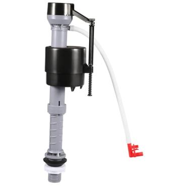 Imagem de Fenteer Válvula de enchimento de vaso sanitário, entrada inferior, tanque de enchimento, controle de água, acessórios de substituição, fácil de instalar, Clipe Vermelho
