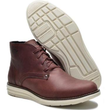 Imagem de Bota Casual Galsax Coturno Lançamento Couro, Marrom, 42