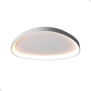 Imagem de Plafon Led Seixos De Sobrepor 52x52cm 33w 3000k Estrutura Branco - Opu