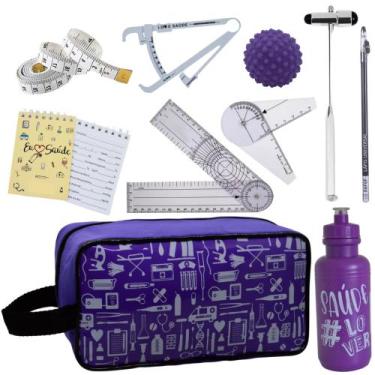 Imagem de Kit De Fisioterapia Goniometro Martelo Buck - Love Saude, NECESSAIRE E