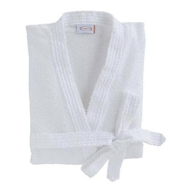 Imagem de Roupão De Banho Unissex Atoalhado Lepper Branco M