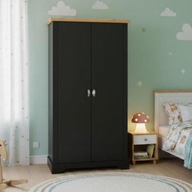 Imagem de Guarda Roupa Infantil 2 Portas Toledo Cinza - Edez
