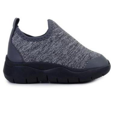 Imagem de Tênis Infantil Menino Novopé Calce Facil Cinza Nero - 10001-Masculino