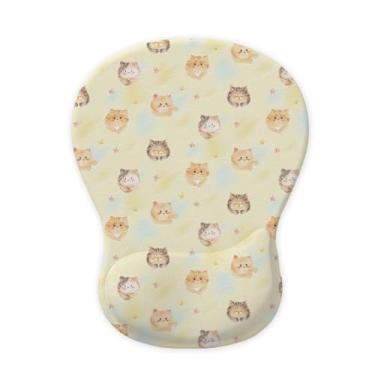 Imagem de WINTOJO Mouse pad ergonômico com suporte para descanso de pulso em gel, tapete de mouse confortável para jogos, alívio da dor com base de poliuretano antiderrapante para computador, laptop e Mac, casa