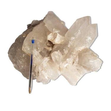 Imagem de Drusa de Cristal Quartzo Natural - Aglomerado de Pontas Naturais - 7,5