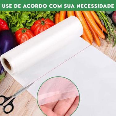 Imagem de Rolo de saco à vacuo para seladora 15cm x 500 cm - bazar do saara