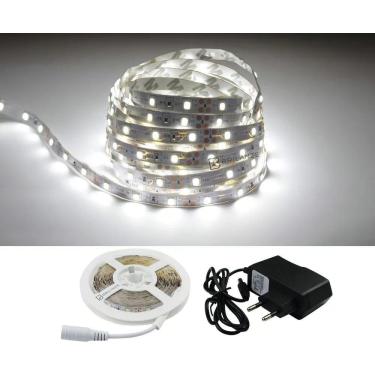Imagem de 2X Fita Led 2835 Branco Frio 300 Leds 5 Metros + Fonte Cor