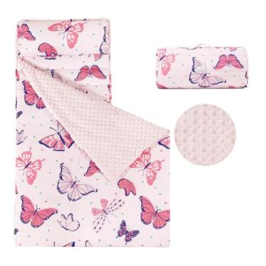 Imagem de Tapete de soneca infantil david's kids 127x51 cm Butterfly Rollup