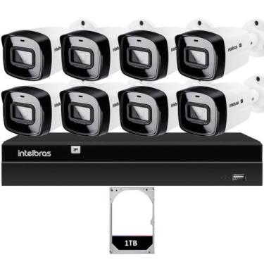 Imagem de Kit 8 Câmeras IP Vipc 1230B Intelbras NVD 1408P HD 1TB