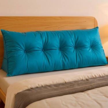 Imagem de Almofada de Cabeceira Encosto Apoio para Lombar com Bolso Lateral 195x50x20 - BF Colchões