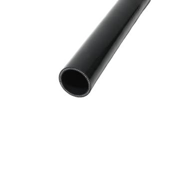 Imagem de I33T Tubo de silicone automotivo, ID 1-7/8" (48 mm) mangueira de silicone de acoplador reto, mangueira universal de refrigeração de radiador de alta temperatura de 3 camadas (1 m) (preto)