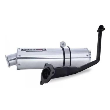 Imagem de Escape / Ponteira Coyote RS1 Aluminio Redondo - Fluo 125 ano 2022 em D