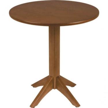 Imagem de Mesa De Madeira Tramontina London Redonda Em Tauarí Amêndoa 2 Lugares 70cm