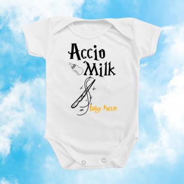 Imagem de Body de Bebê Roupinha Presente Harry P Frase Divertido Filme neutro Li