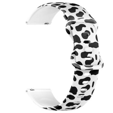 Imagem de Compatível com Garmin Forerunner 165/165 Music, Forerunner 35/45/45S, 20 mm, pulseira de silicone macia de substituição (vaca)