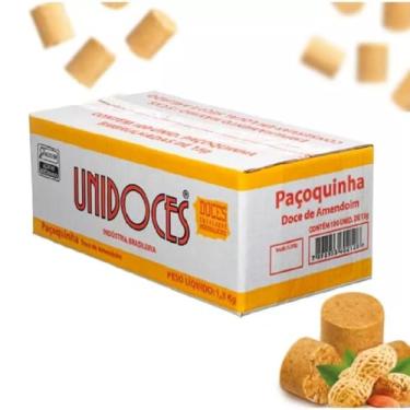 Imagem de Caixa paçoquinhas rolha 100 unidades embrulhadas 1.5KG Unidoces