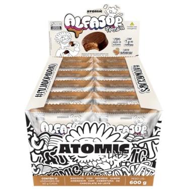 Imagem de Alfajor Protein Atomic Labs – 8g de Proteína, Zero Açúcar, 12 Unidades de 50g - Amendoim