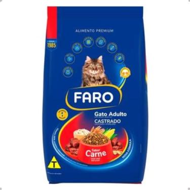 Imagem de Ração Faro Gato Castrado Carne 20kg