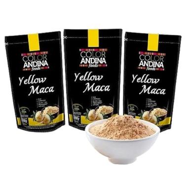 Imagem de Maca Peruana Amarela 100% Pura Color Andina - 3 Pacotes de 100g