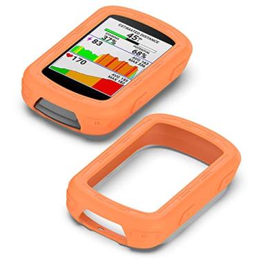 Imagem de Capa de silicone compatível com Garmin Edge 540/840, capa de computador para bicicleta solar, GPS, ciclismo, acessórios de computador, capas protetoras de silicone para para-choque (laranja)
