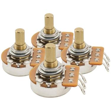 Imagem de Musiclily Pro HD B250K Potenciômetros cônicos lineares de 6,5 mm para baixo de guitarra elétrica (conjunto com 4)