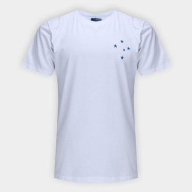 Imagem de Camiseta Cruzeiro Clássica Masculina - Surf Center, Branco, P
